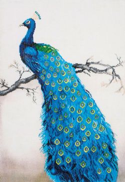 DIAMOND DOTZ - BLUE PEACOCK - DIAMOND PAINTING - PEINTURE À DIAMOND